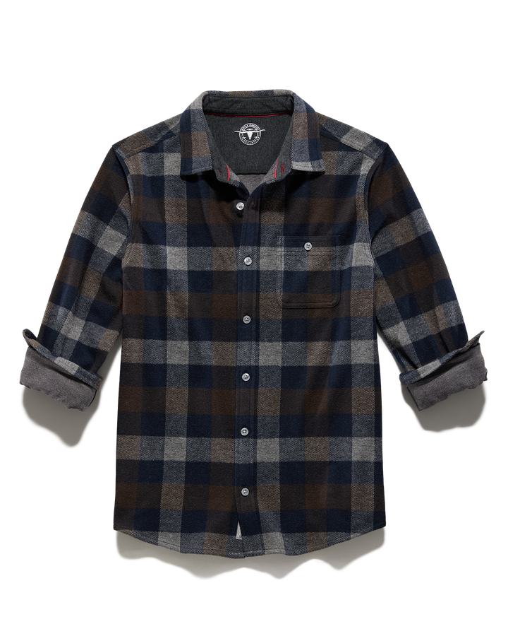 HIPPIE COWBOY HERO STRETCH FLANNEL SHIRT