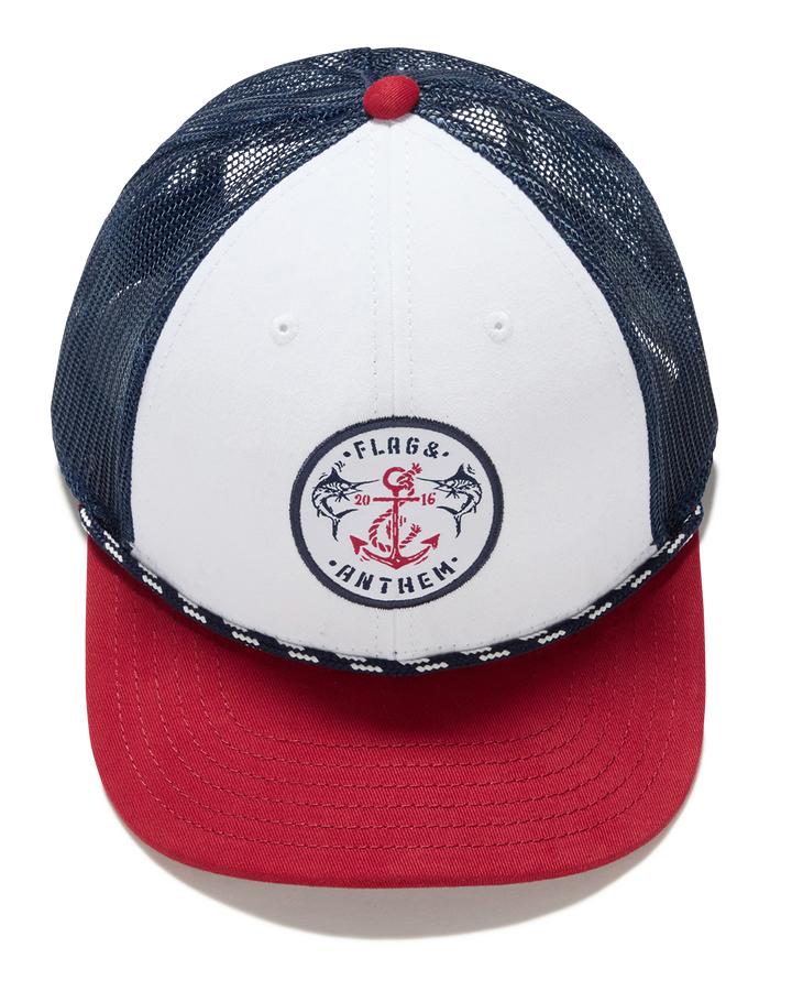 MARLIN ANCHOR ROPE TRUCKER HAT (FINAL SALE)