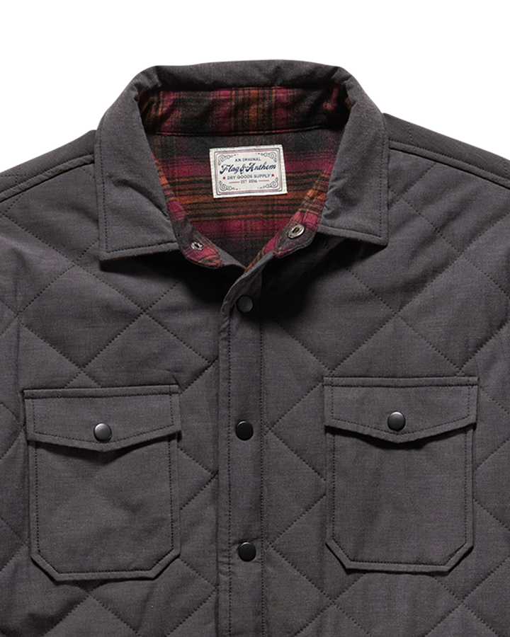 CHAPIN FLANNEL-LINED QUILTED JACKET