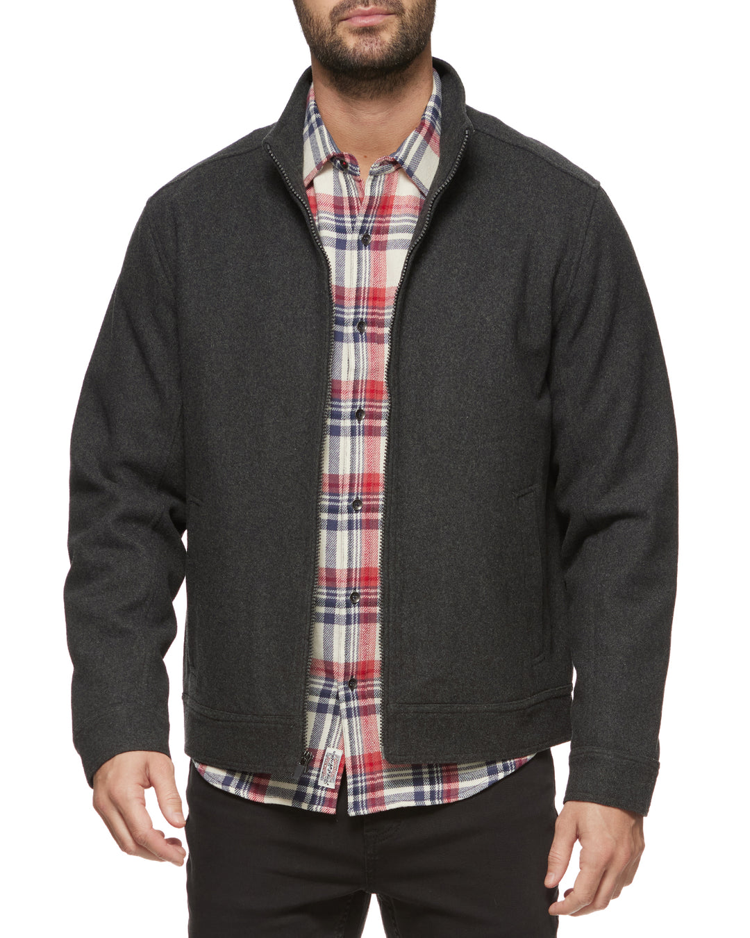 GRANVILLE WOOL BLEND BOMBER JACKET