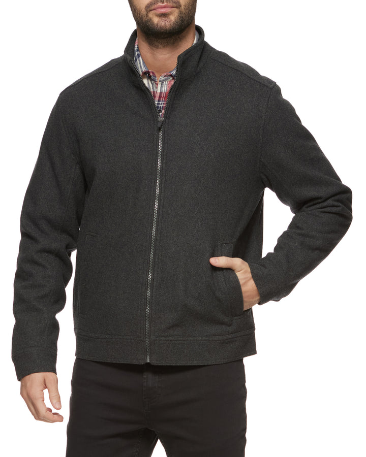 GRANVILLE WOOL BLEND BOMBER JACKET