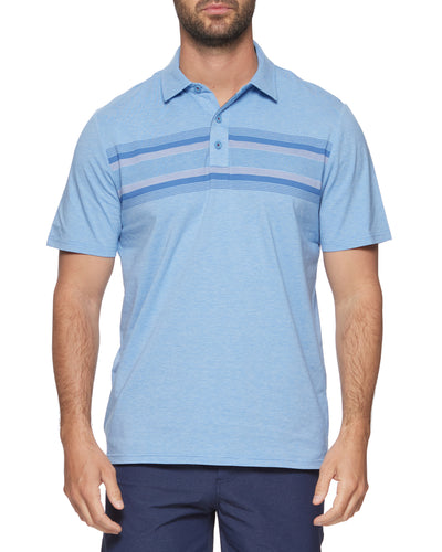 Allen Solly Performance Golf Polo Vented Underarm Blue/White Size