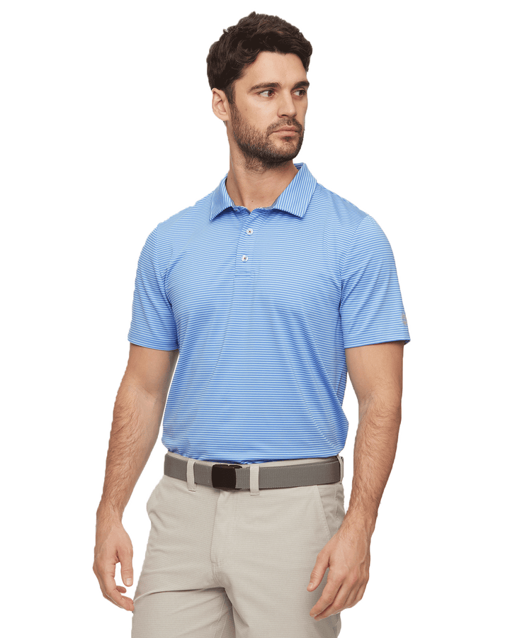 NAPLES STRIPED PERFORMANCE POLO