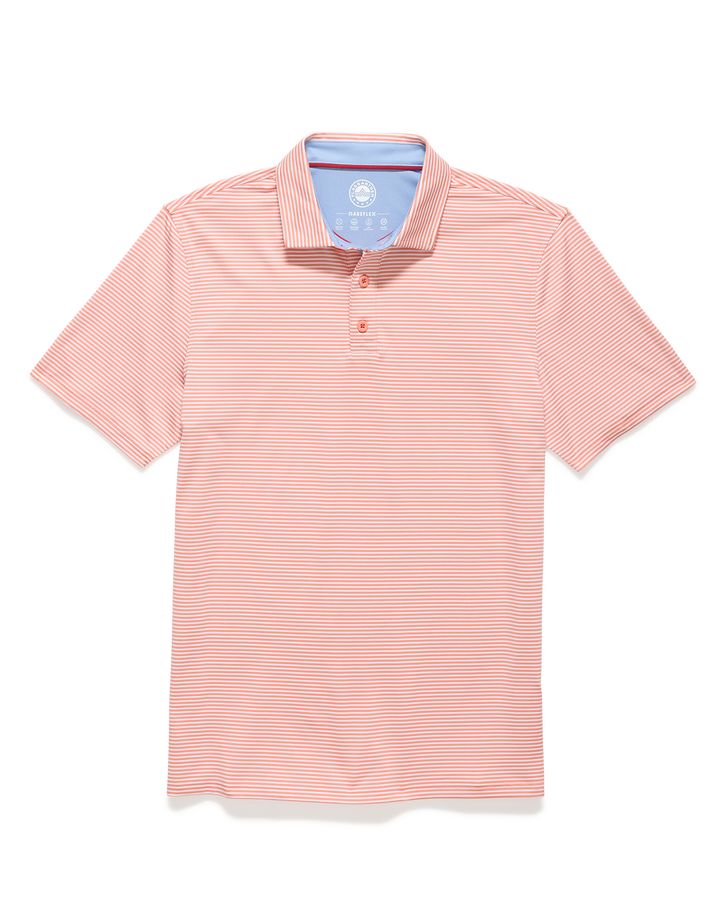 NAPLES STRIPED PERFORMANCE POLO