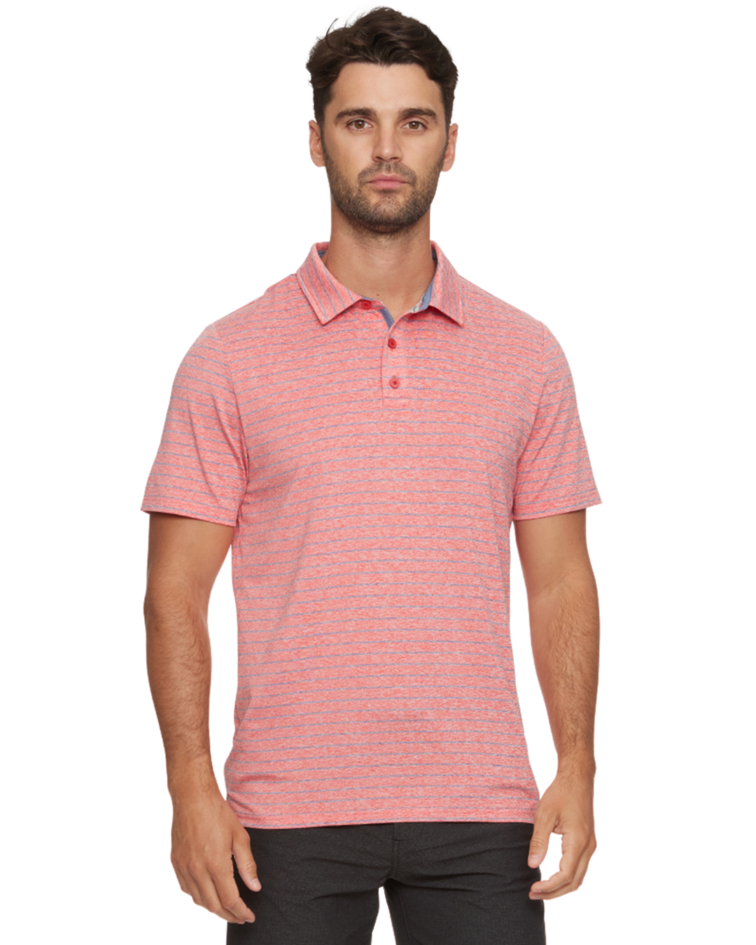 WILMINGTON STRIPED PERFORMANCE POLO