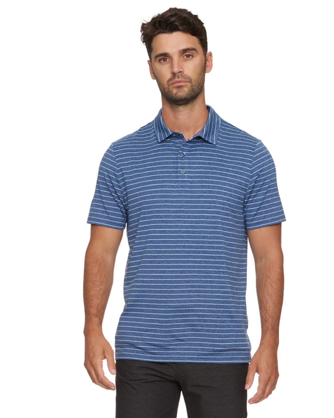 WILMINGTON STRIPED PERFORMANCE POLO