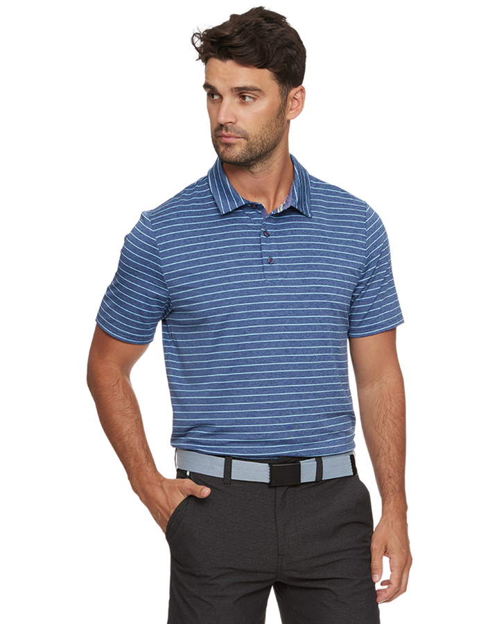 WILMINGTON STRIPED PERFORMANCE POLO