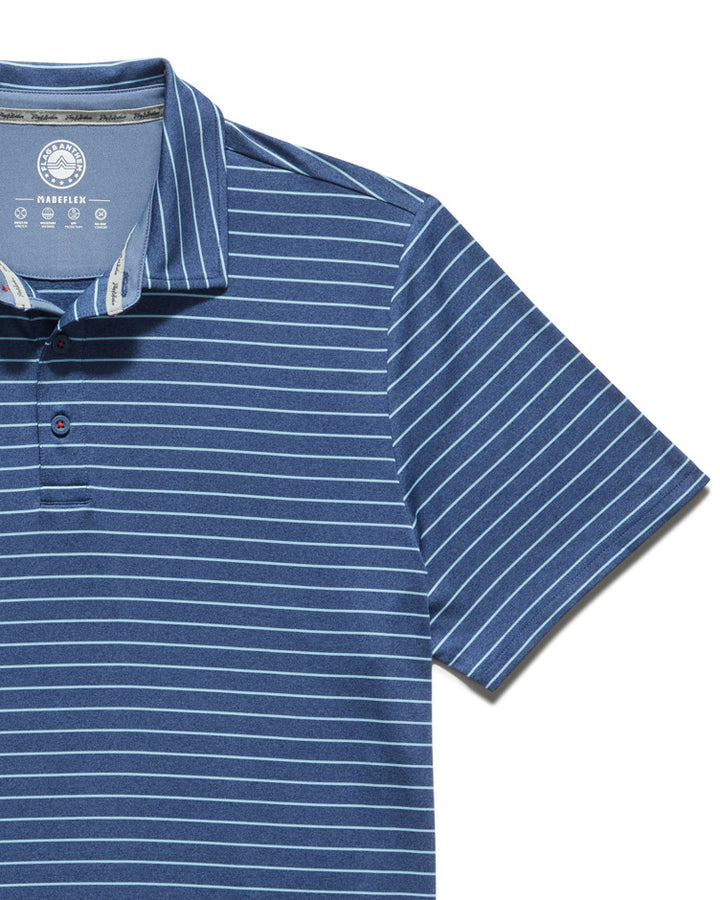 WILMINGTON STRIPED PERFORMANCE POLO