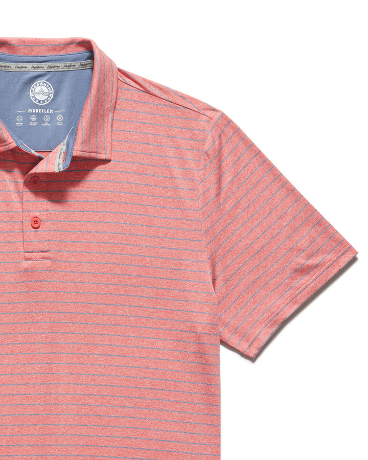 WILMINGTON STRIPED PERFORMANCE POLO