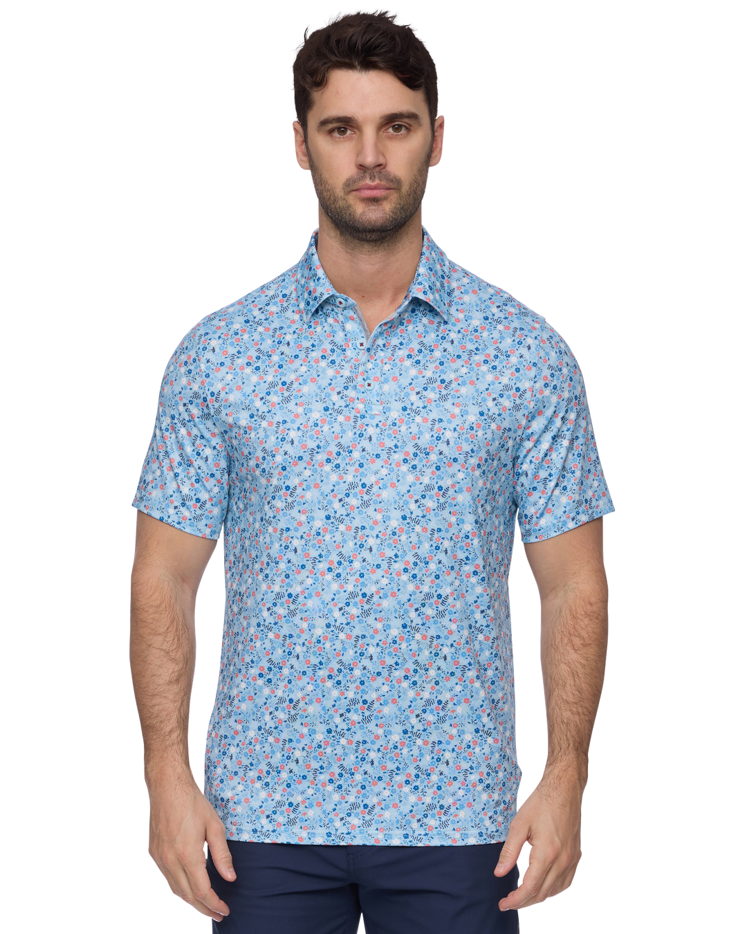 MVP COBBTOWN FLORAL PRINT POLO