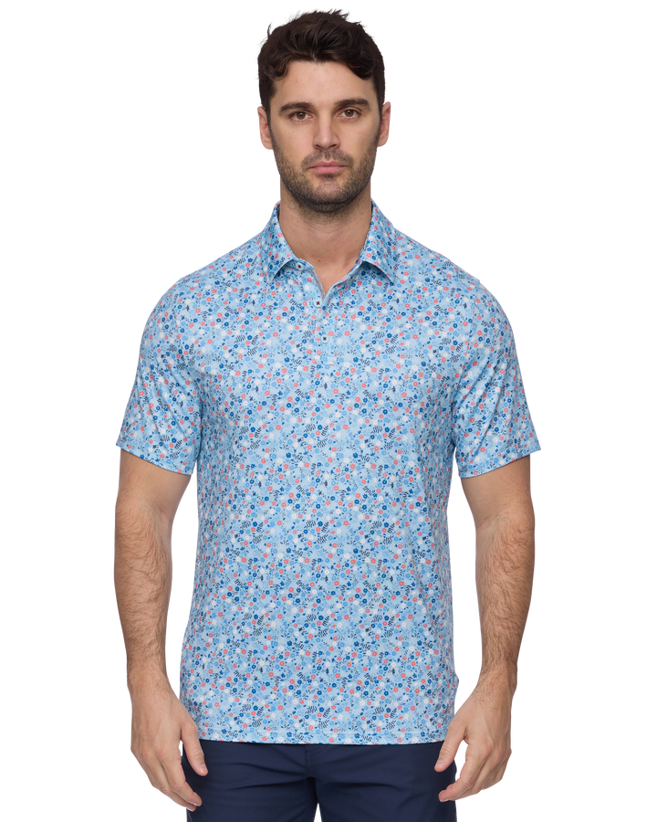 MVP COBBTOWN FLORAL PRINT POLO