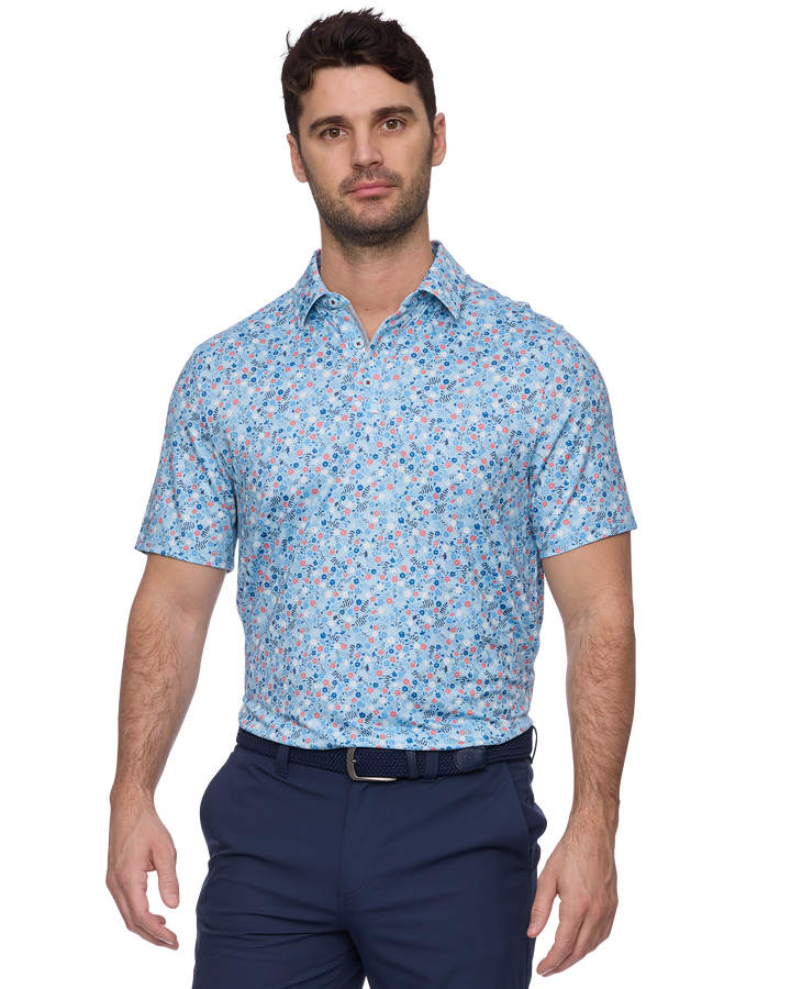 MVP COBBTOWN FLORAL PRINT POLO