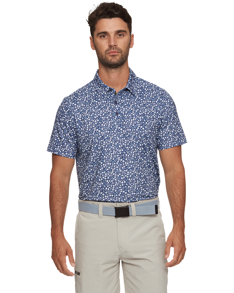 MVP COBBTOWN FLORAL PRINT POLO