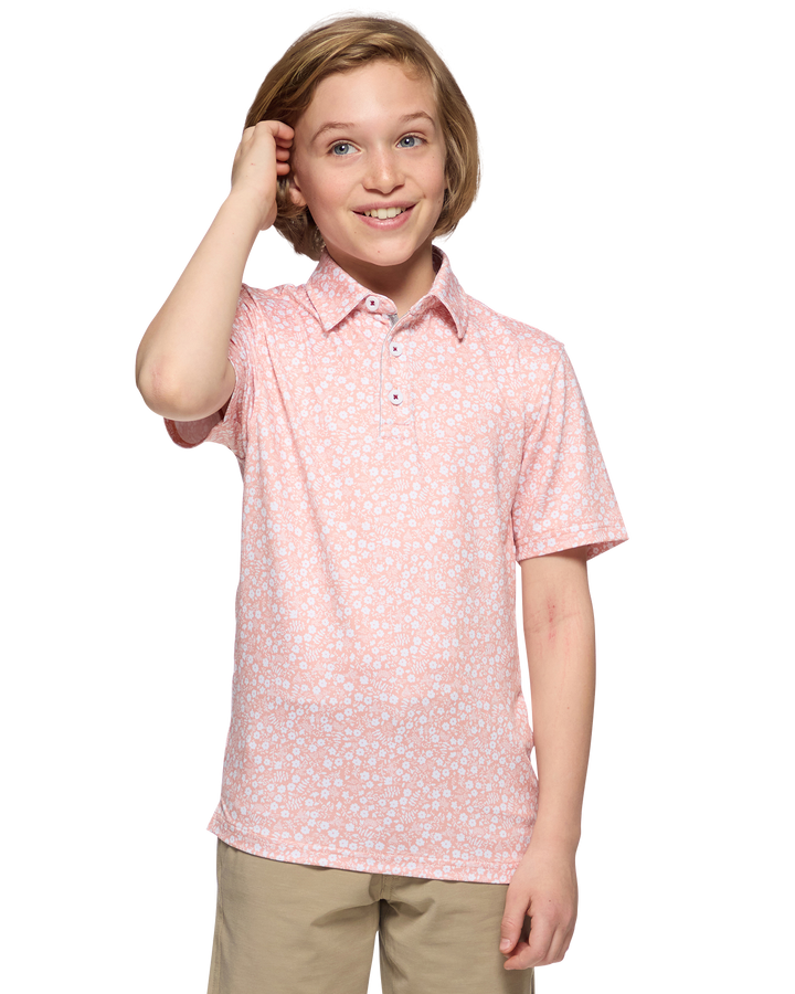 BOYS MVP COBBTOWN FLORAL POLO