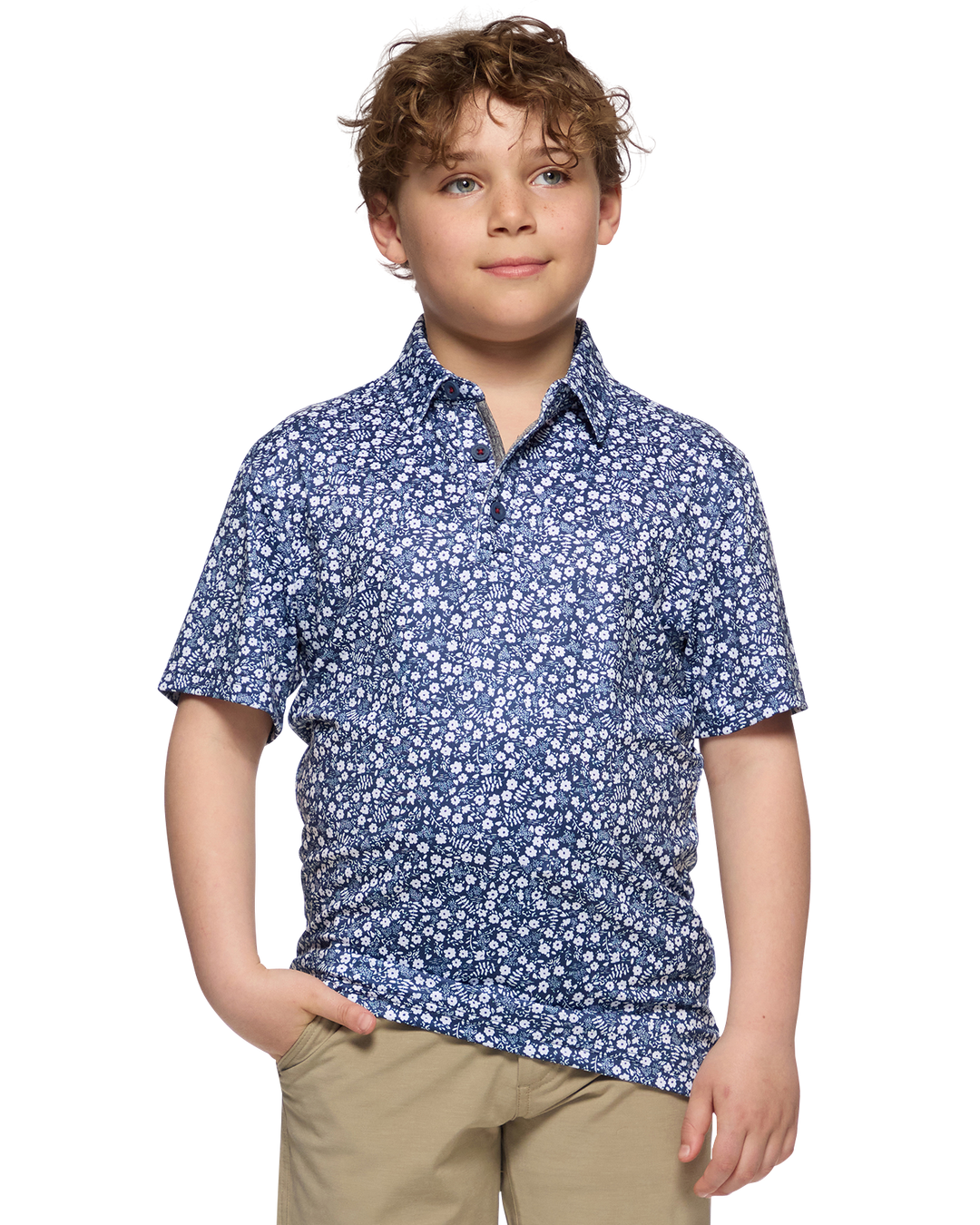 BOYS MVP COBBTOWN FLORAL POLO