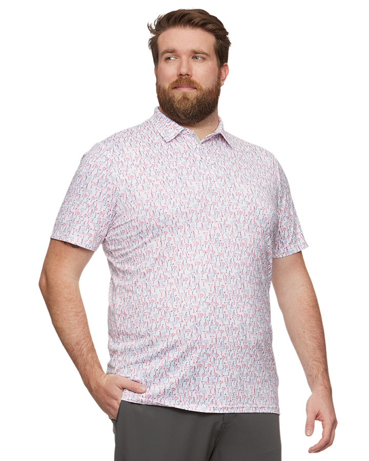 WILTON PRINTED PERFORMANCE POLO BIG & TALL (FINAL SALE)