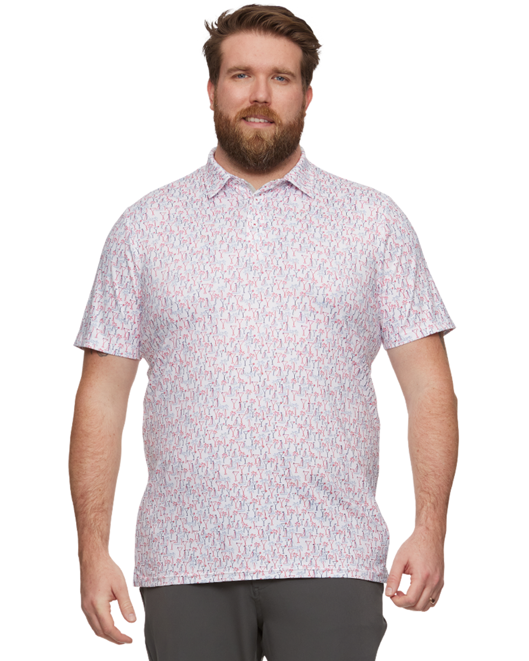 WILTON PRINTED PERFORMANCE POLO BIG & TALL (FINAL SALE)