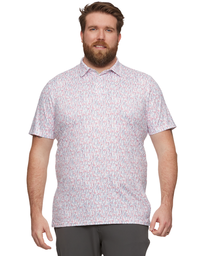 WILTON PRINTED PERFORMANCE POLO BIG & TALL (FINAL SALE)