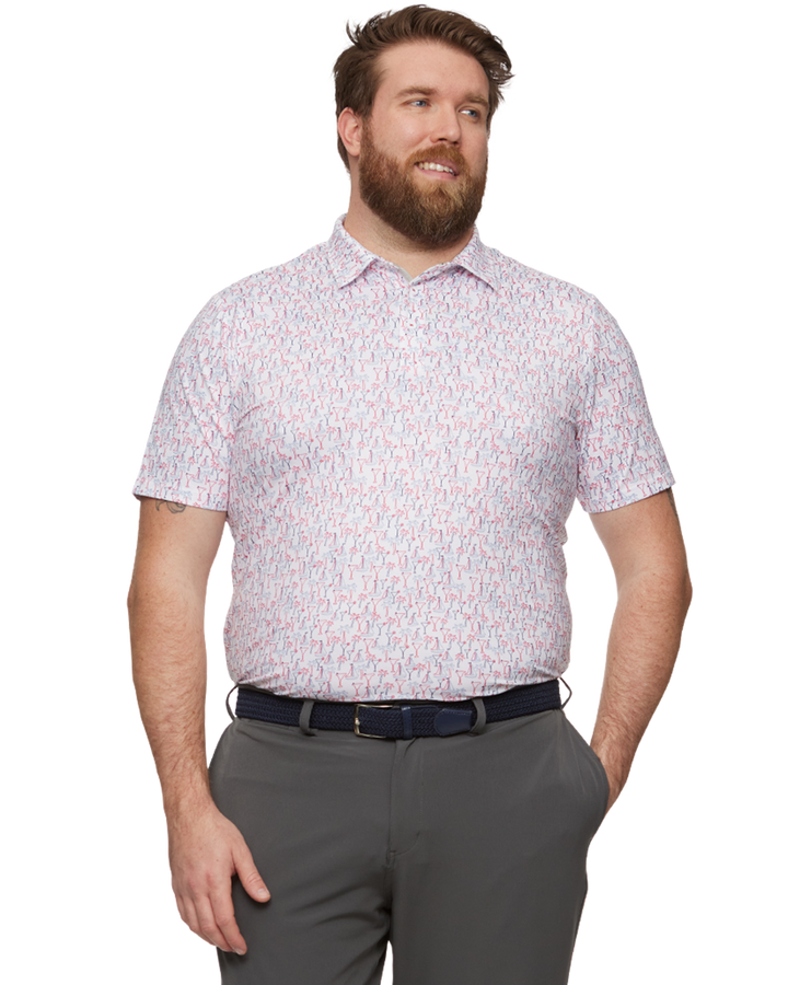 WILTON PRINTED PERFORMANCE POLO BIG & TALL (FINAL SALE)