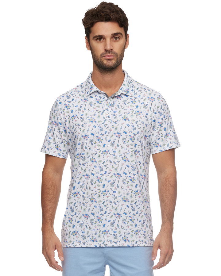 MVP OPELIKA BEACH PRINT POLO