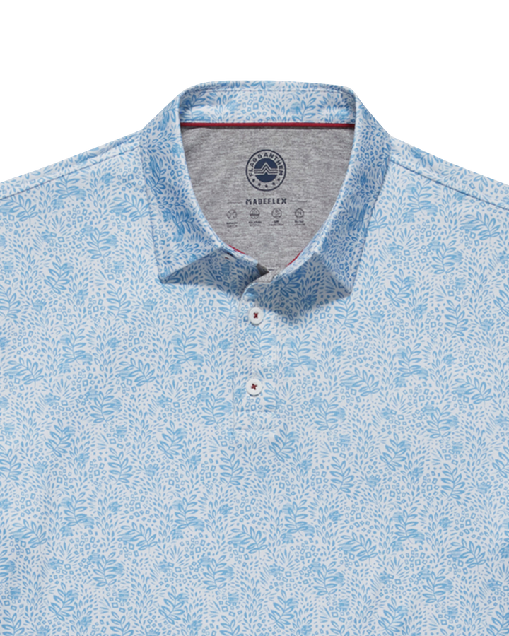 MVP WILLOUGHBY LEAF PRINT POLO