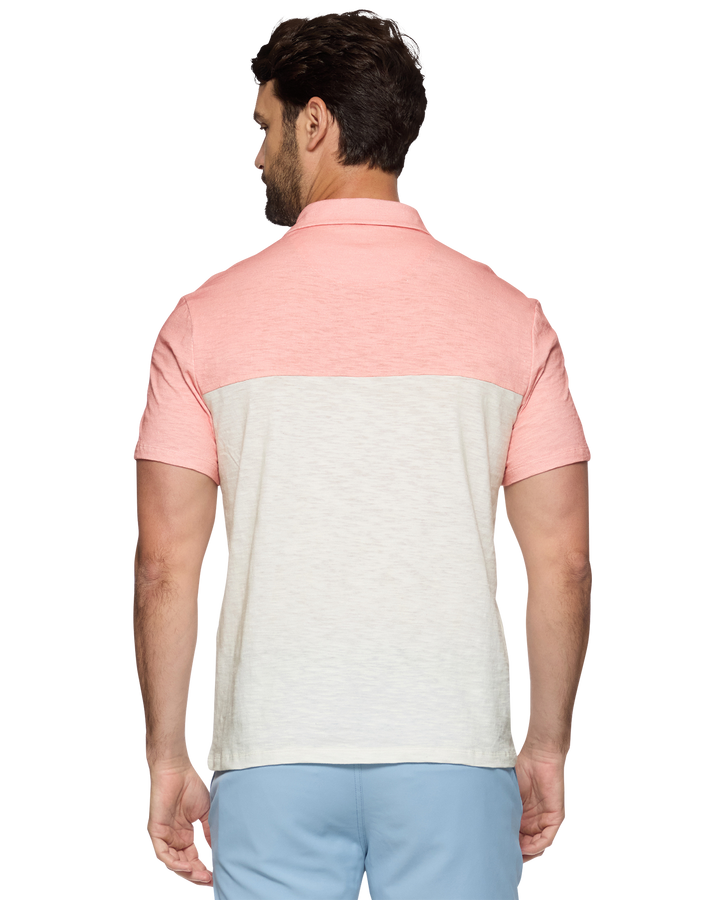 MILLVILLE CHEST STRIPE SLUB POLO