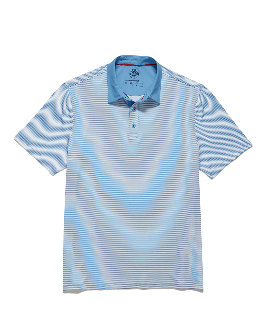 MVP KIAWAH CONTRAST COLLAR MINI STRIPE POLO