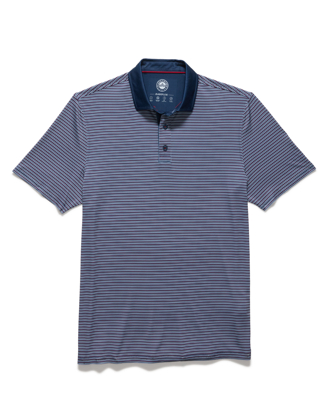 MVP KIAWAH CONTRAST COLLAR MINI STRIPE POLO