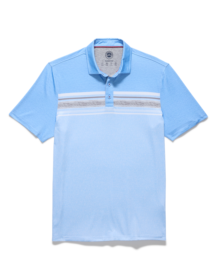 MVP NORMAN BLOCKED CHEST STRIPE POLO