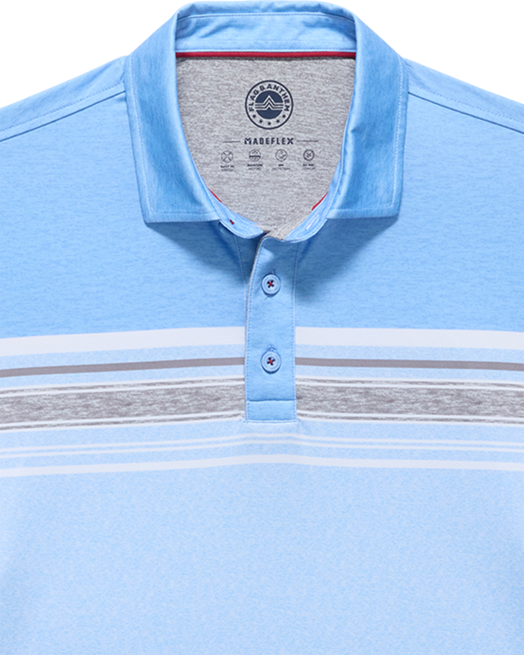 MVP NORMAN BLOCKED CHEST STRIPE POLO