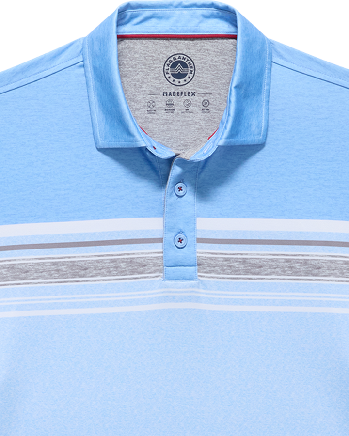 MVP NORMAN BLOCKED CHEST STRIPE POLO