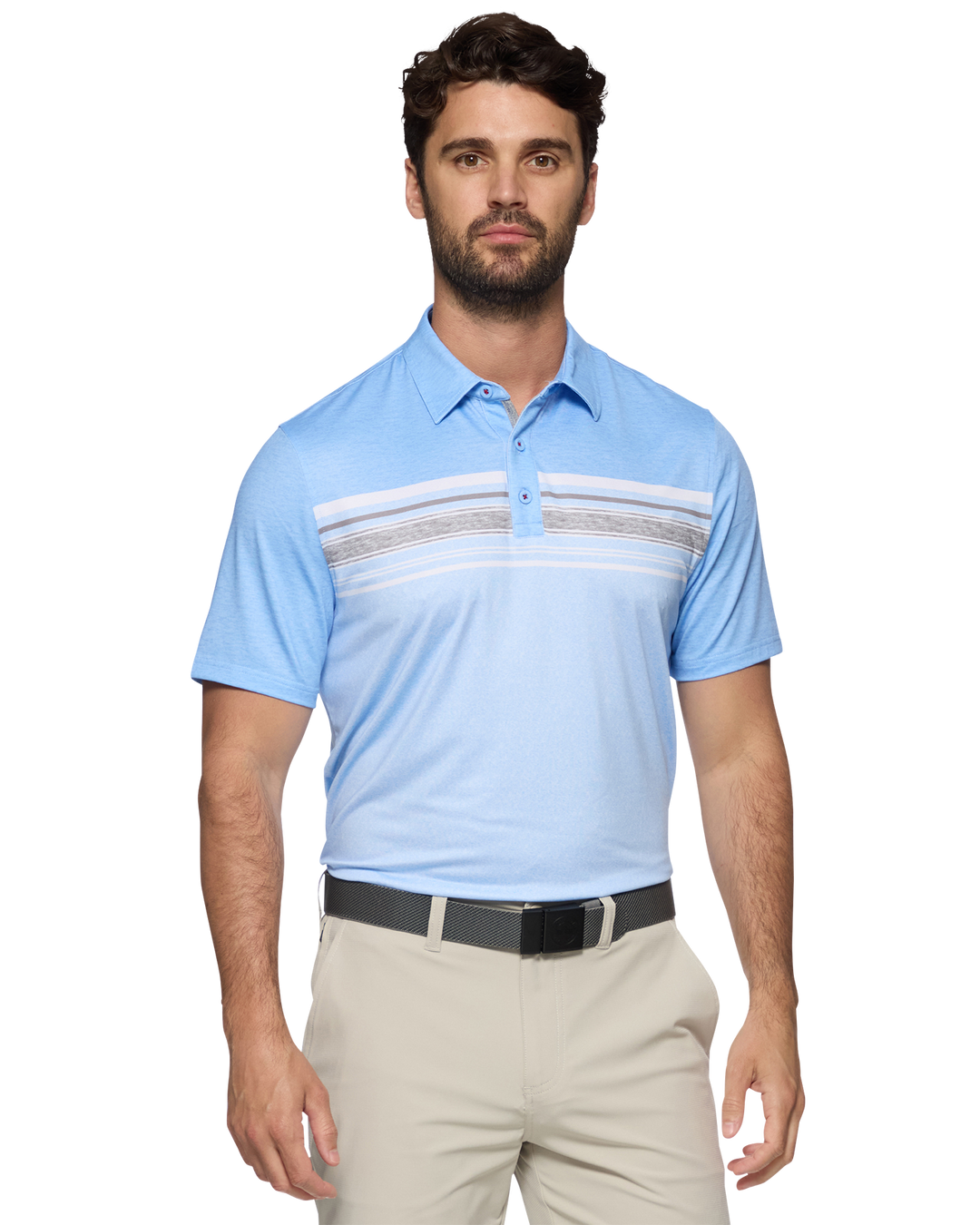 MVP NORMAN BLOCKED CHEST STRIPE POLO