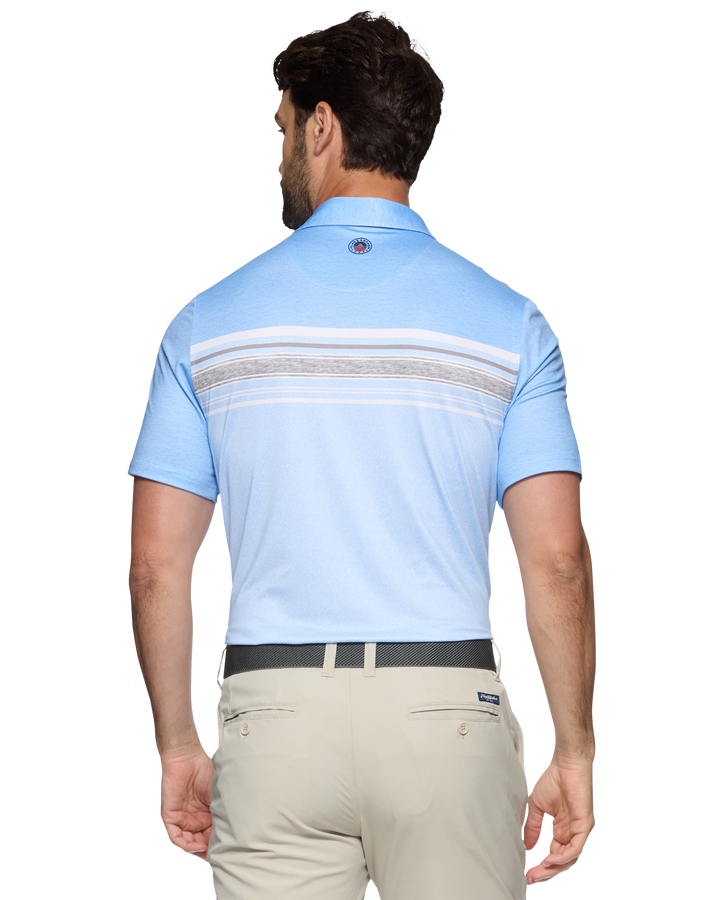 MVP NORMAN BLOCKED CHEST STRIPE POLO