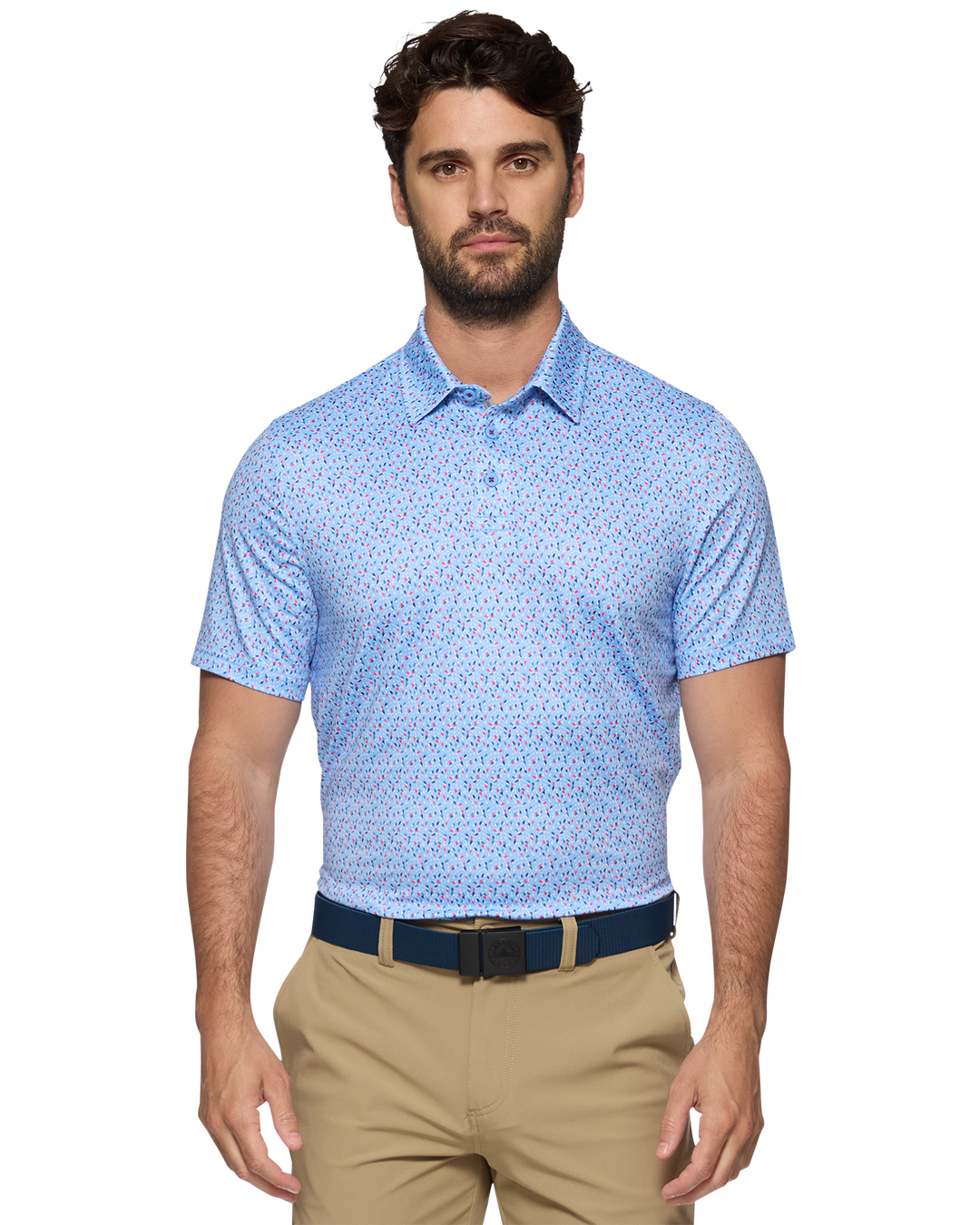 MVP SANTEE FERN PRINT POLO