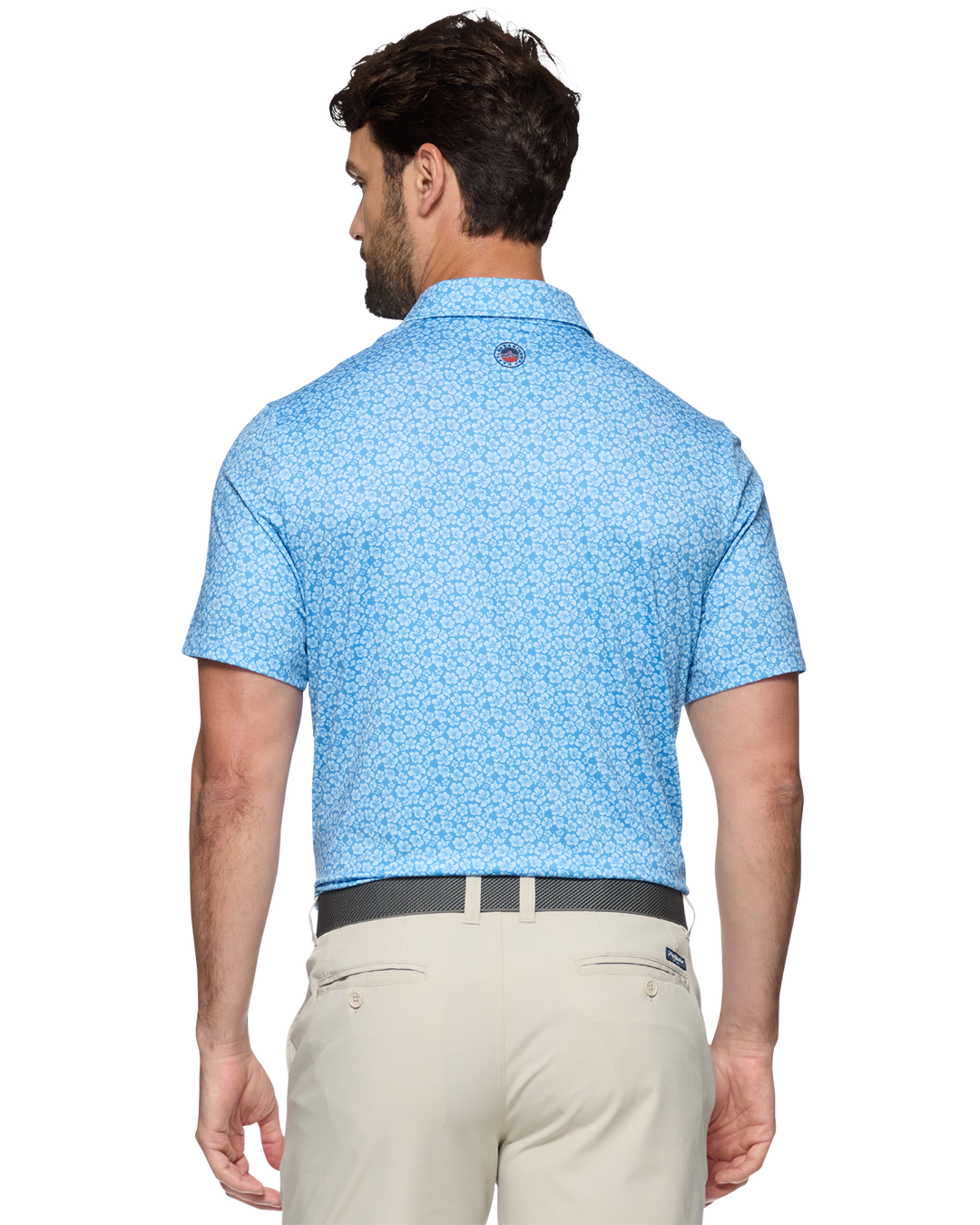 MVP NEWNAN HIBISCUS PRINT POLO