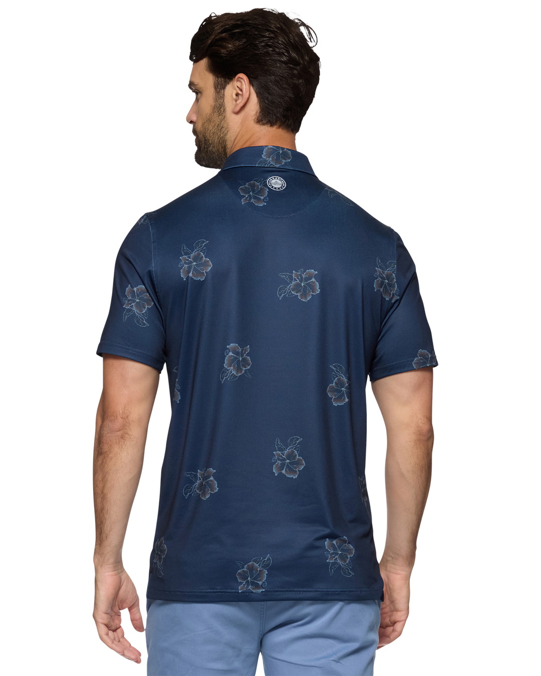 MVP FALLSBURG HIBISCUS PRINT POLO