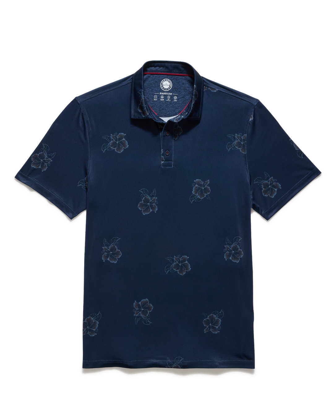 MVP FALLSBURG HIBISCUS PRINT POLO