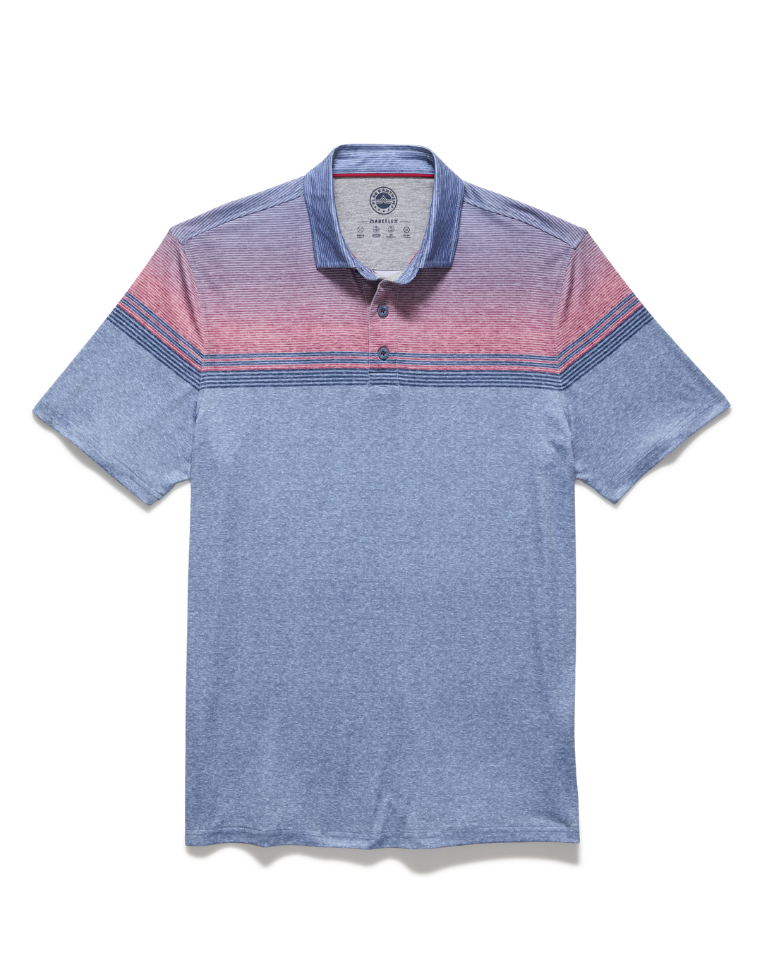 MVP DENTON GRADIENT CHEST STRIPE POLO