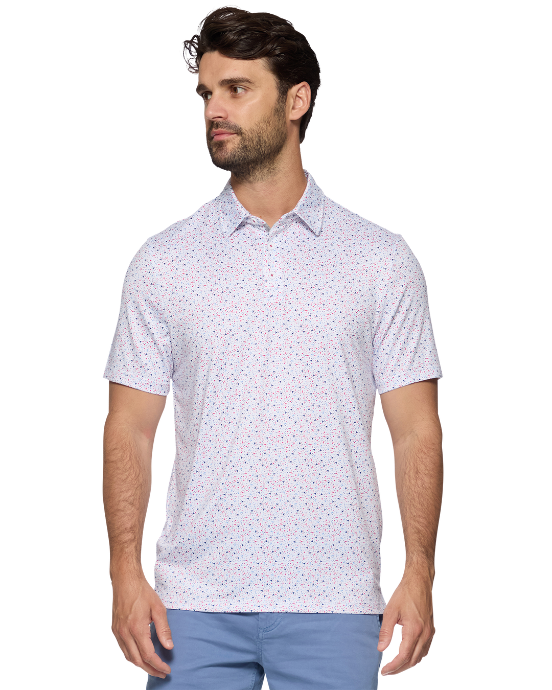 MVP SCOFIELD AMERICANA MARTINI PRINT POLO