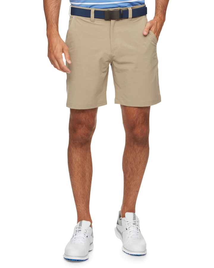 COTTON BLEND ANY-WEAR PERFORMANCE SHORT - 8" INSEAM