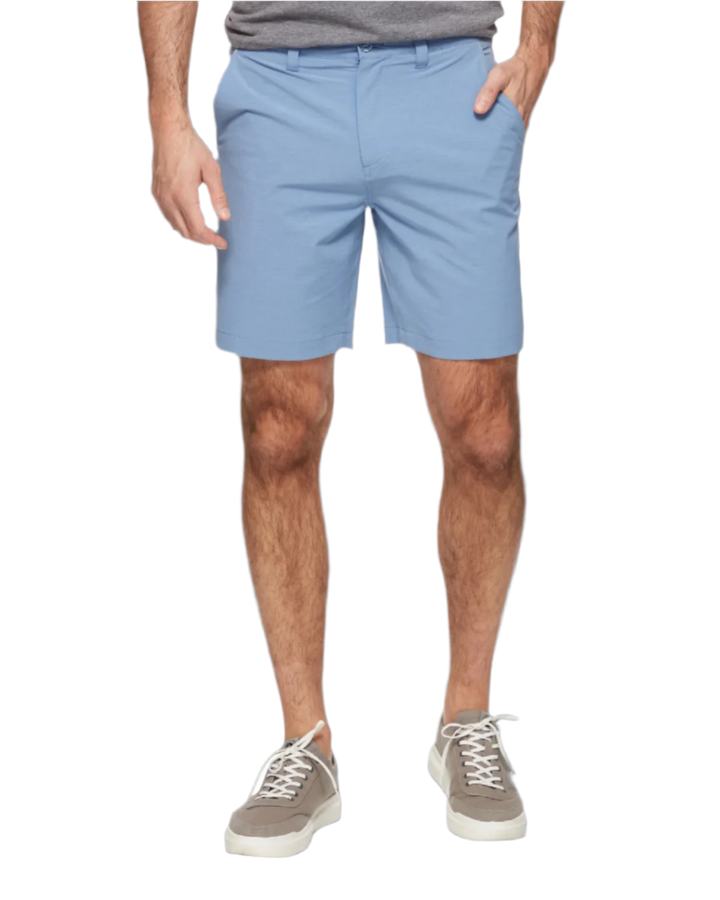 COTTON BLEND ANY-WEAR PERFORMANCE SHORT - 8" INSEAM