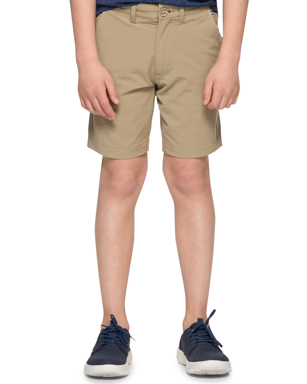 BOYS COTTON BLEND ANY-WEAR PERFORMANCE SHORT - 8 INCH