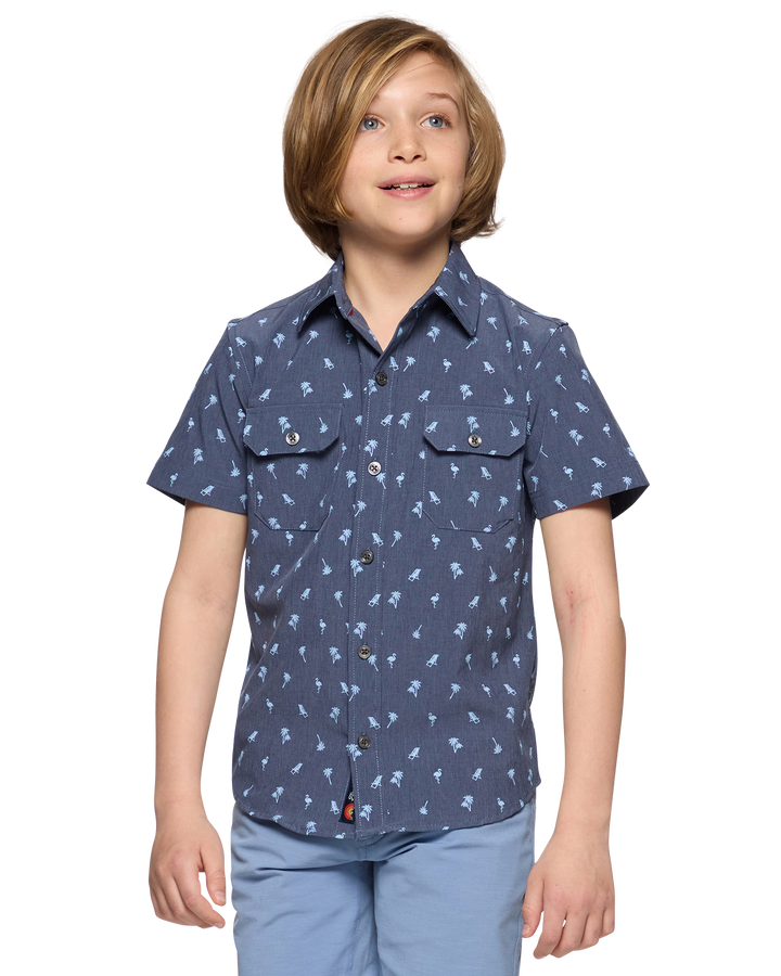 BOYS MADEFLEX UPF PERFORMANCE SHIRT