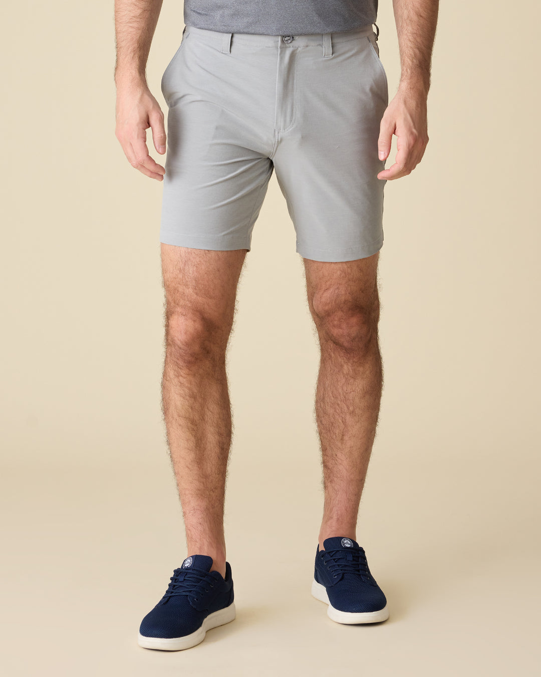 COTTON BLEND ANY-WEAR PERFORMANCE SHORT - 8" INSEAM