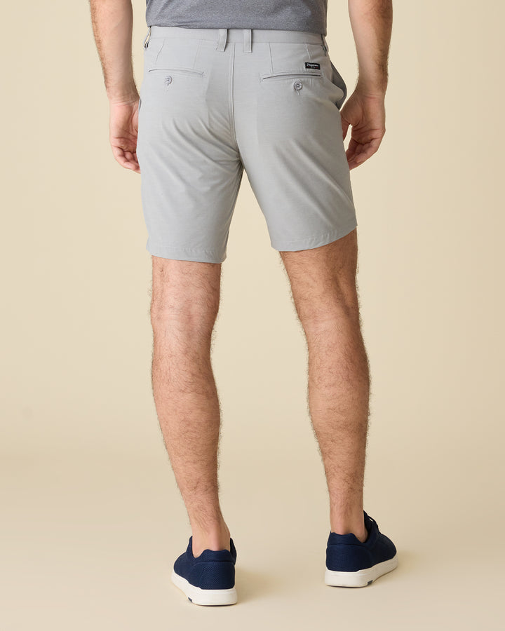 COTTON BLEND ANY-WEAR PERFORMANCE SHORT - 8" INSEAM