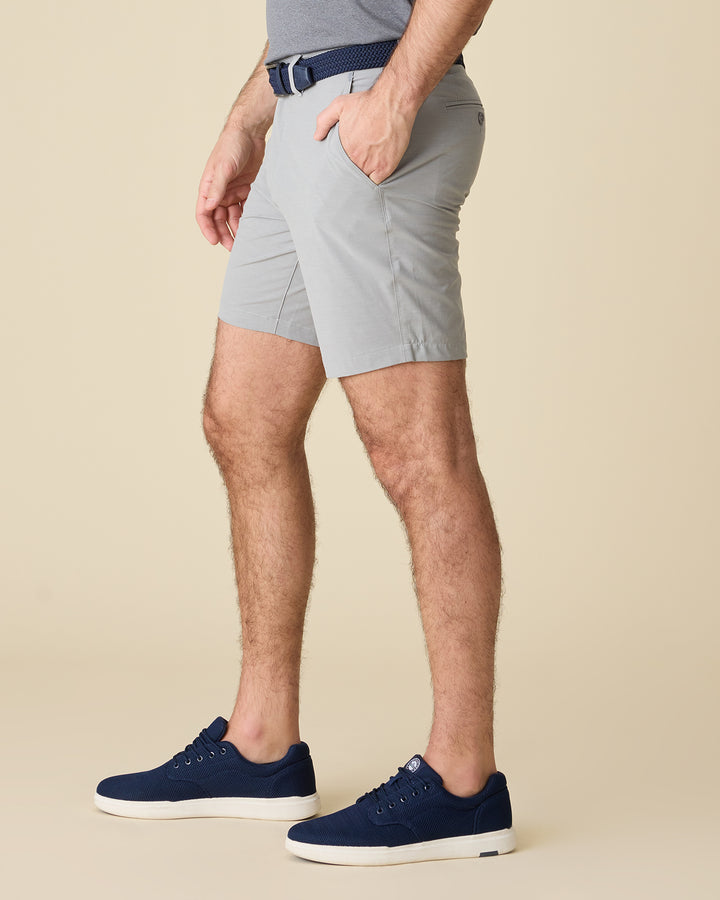 COTTON BLEND ANY-WEAR PERFORMANCE SHORT - 8" INSEAM