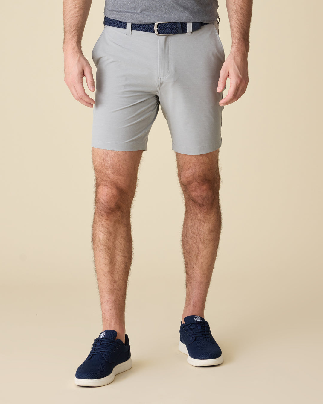 COTTON BLEND ANY-WEAR PERFORMANCE SHORT - 8" INSEAM