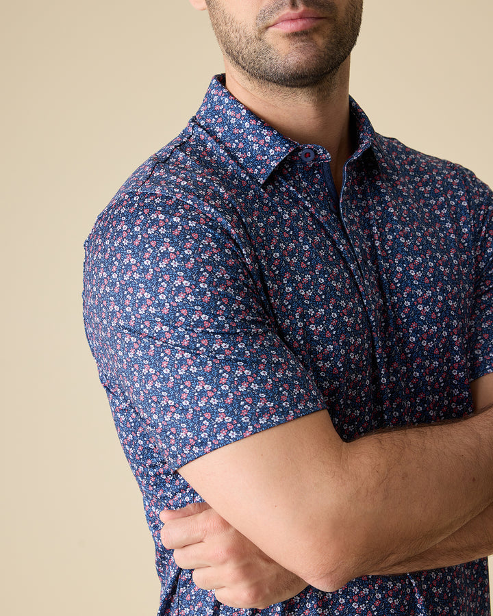 MVP HIGGINS AMERICANA FLORAL PRINT POLO