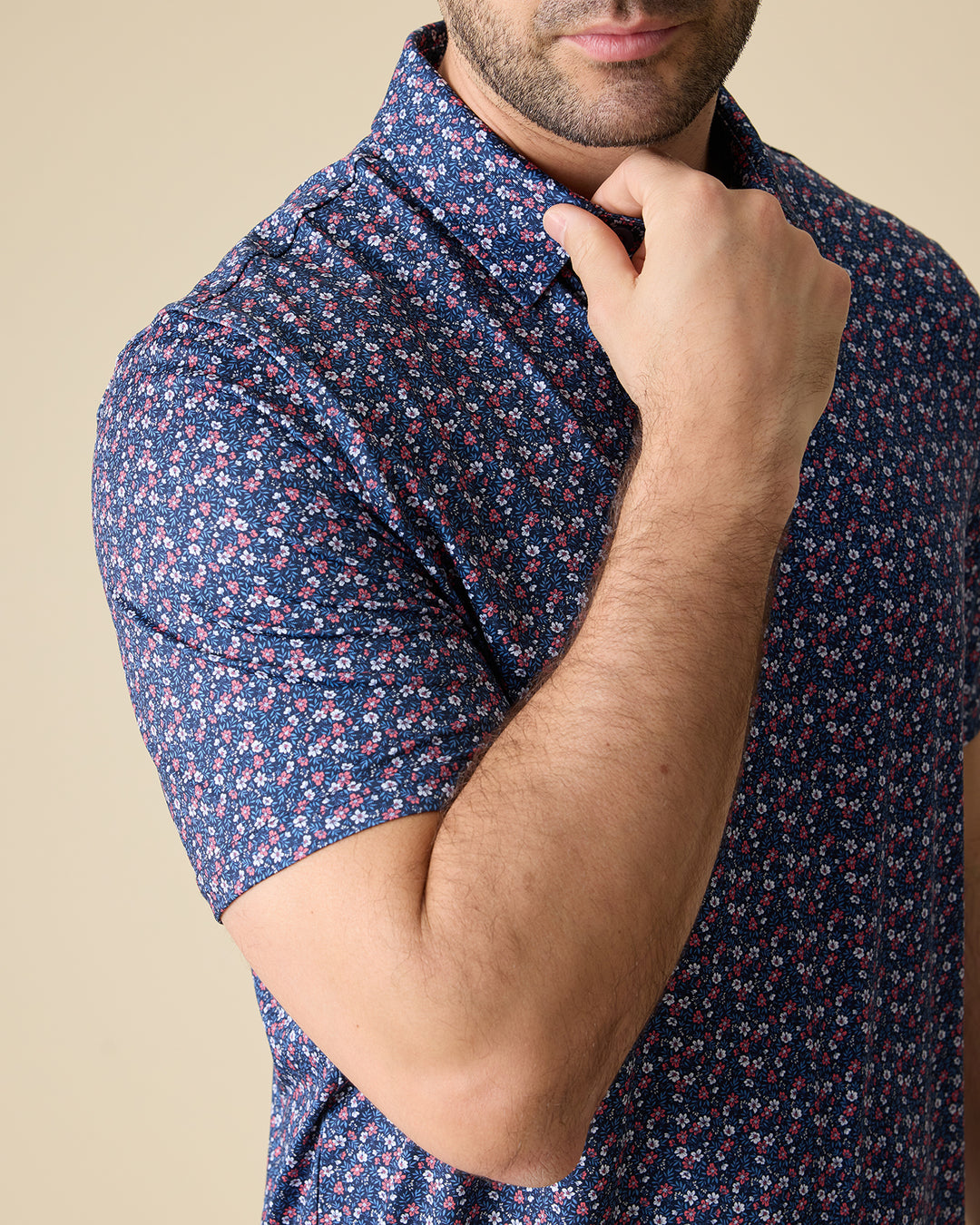 MVP HIGGINS AMERICANA FLORAL PRINT POLO