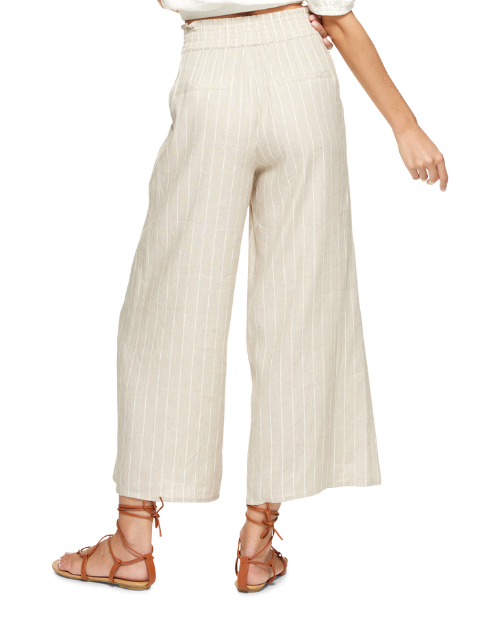 AVA LINEN-BLEND WIDE-LEG PANT (FINAL SALE)